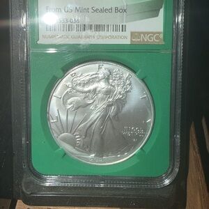 2024 Silver Eagle NGC MS69 Green Core Sealed Box 1oz .999